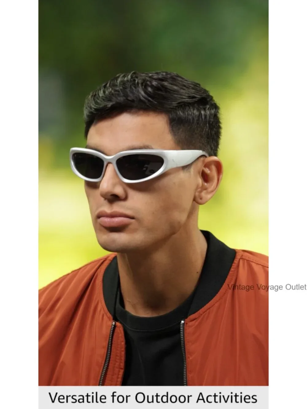 Y2K Wrap Around Sunglasses Retro 90s Futuristic Shades